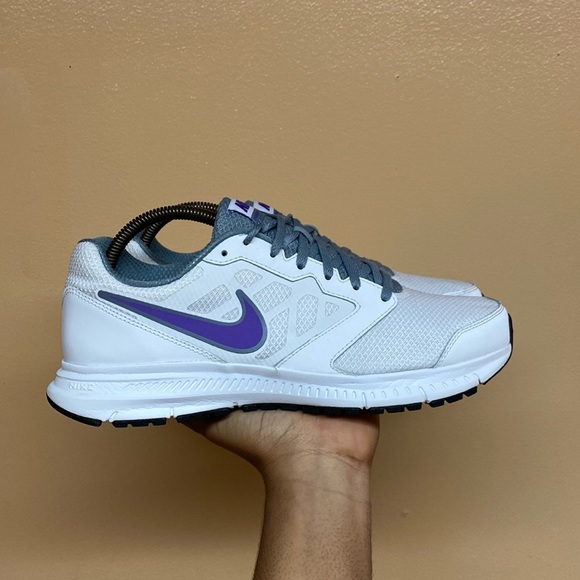 Nike Downshifter 6 White Purple Grey - Picture 1 of 16